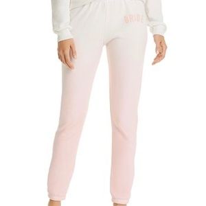 Wildfox pink BRIDE sweatpants xs